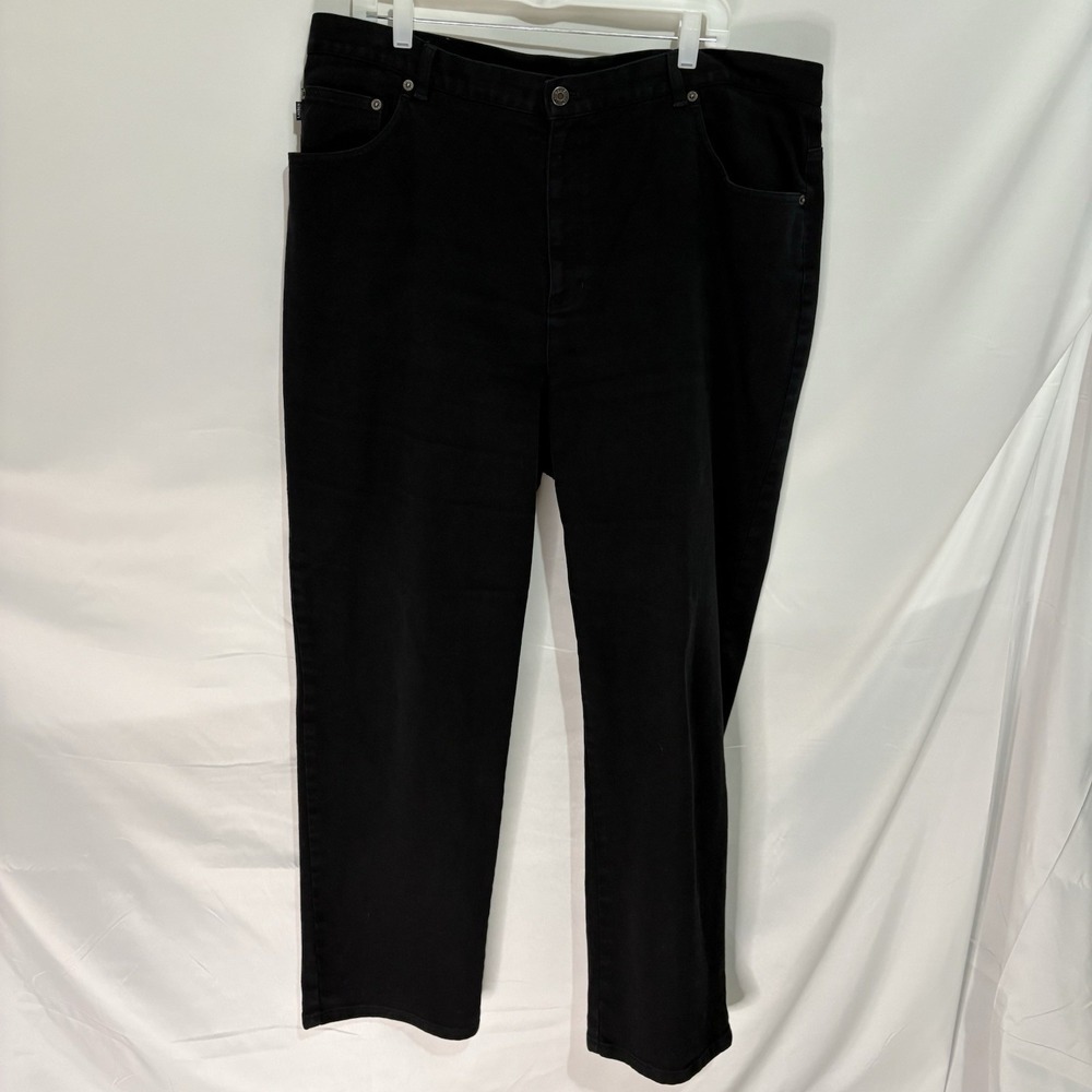 Lauren Ralph Lauren Womens Black Wide Leg Jeans Size 20W Lauren Jeans Co